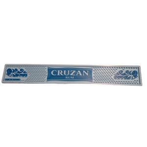 New Old Stock Never Used Cruzan Carribean Rum 23.5" x 3.5" Rubber Bar Mat